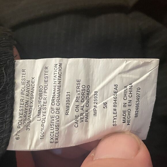 XOXO Pants Wide Leg Fine Pin Stripe Dress Women 5/6 Career Business Classic - Picture 5 of 13